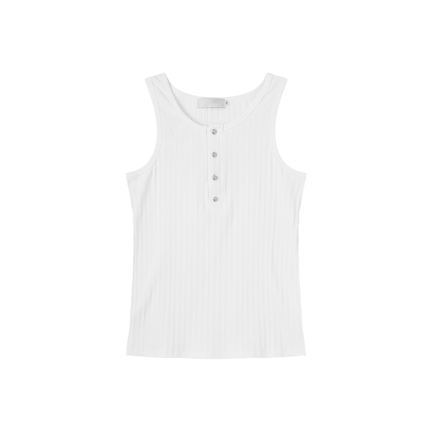 【25s Aug.】Minimalist Solid Color Crew Neck Tank Top