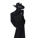 Deconstructed Knight Stand Collar Blazer