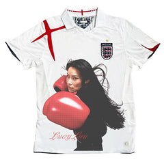 Lucy Liu Red Gloves Football Jersey