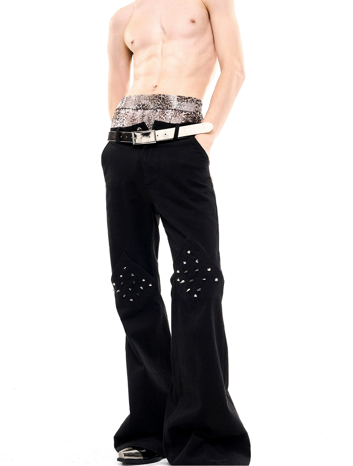 Rivet Dark Knight Casual Flared Pants