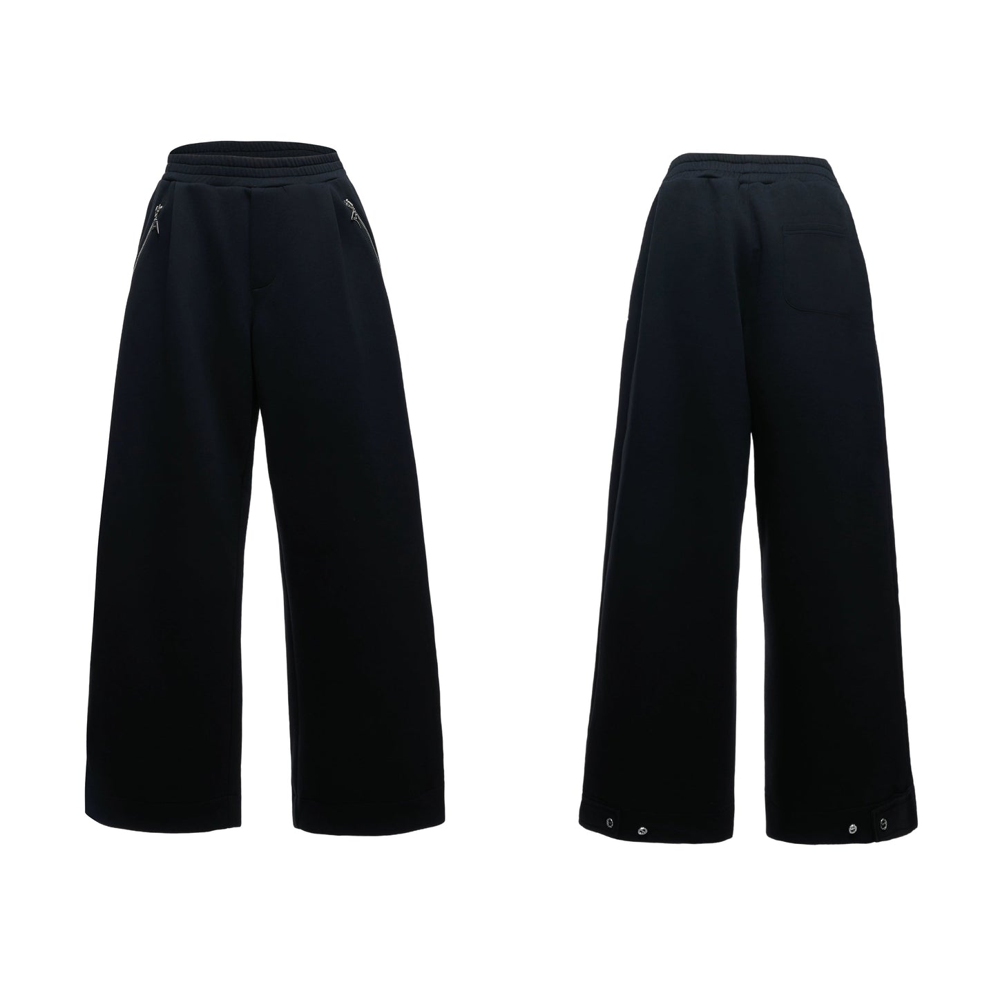【25s Aug.】Faux Two-Piece Mock Neck Zip Hoodie & Sweatpants Set