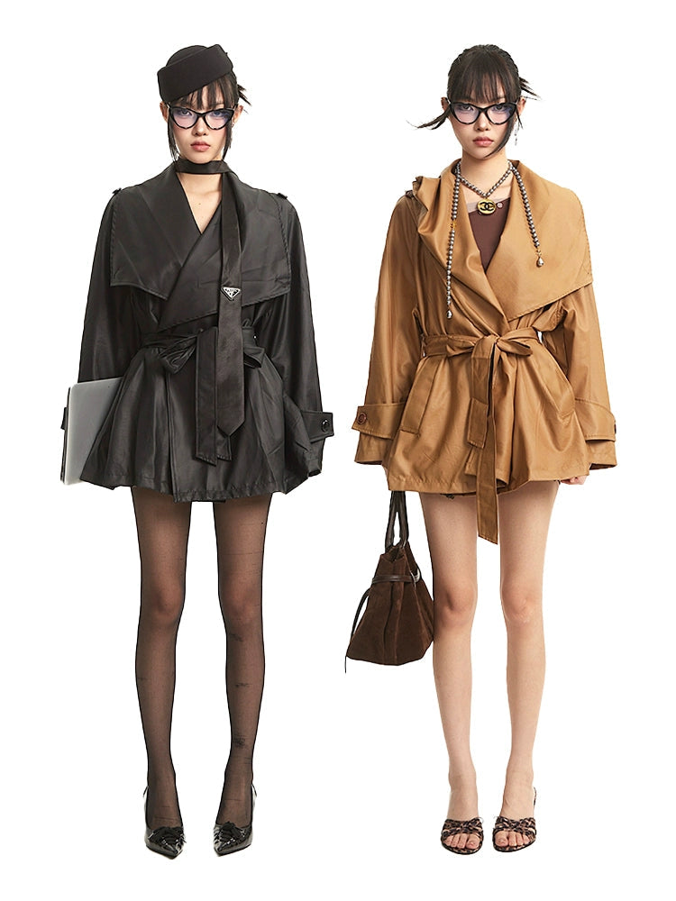 【25s Sep.】Elegant and Simple Long/short Trench Coat