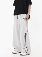【25s Jul.】Vintage Grey Loose Straight-Leg Jogger Pants