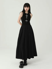 【25s Jul.】Black Gothic Strap Dress