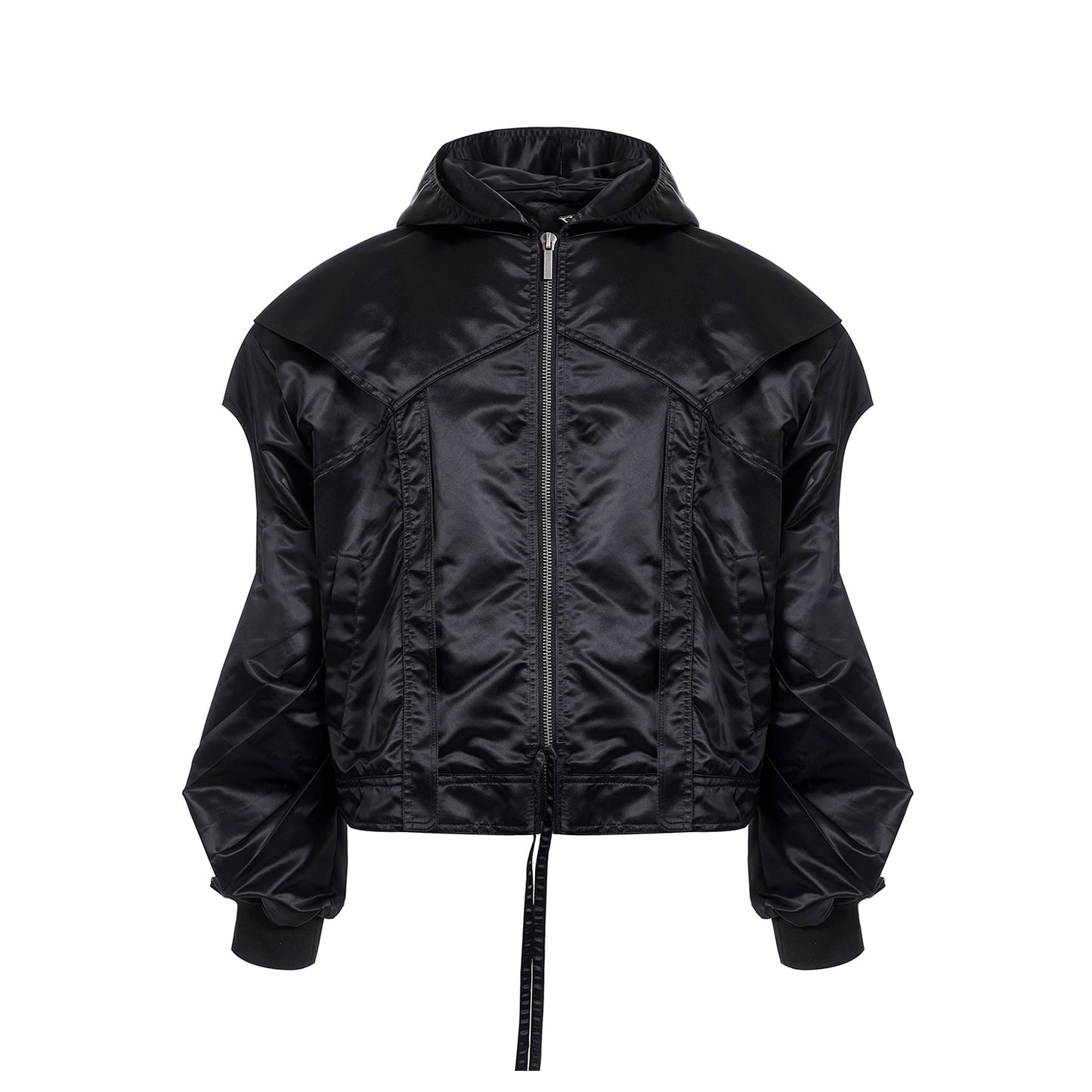 【25s Apr.】Hollow Sleeves Pleated Flight Jacket + Pleated Pants