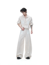 Embroidered Pleated Relaxed Shirt / Pants