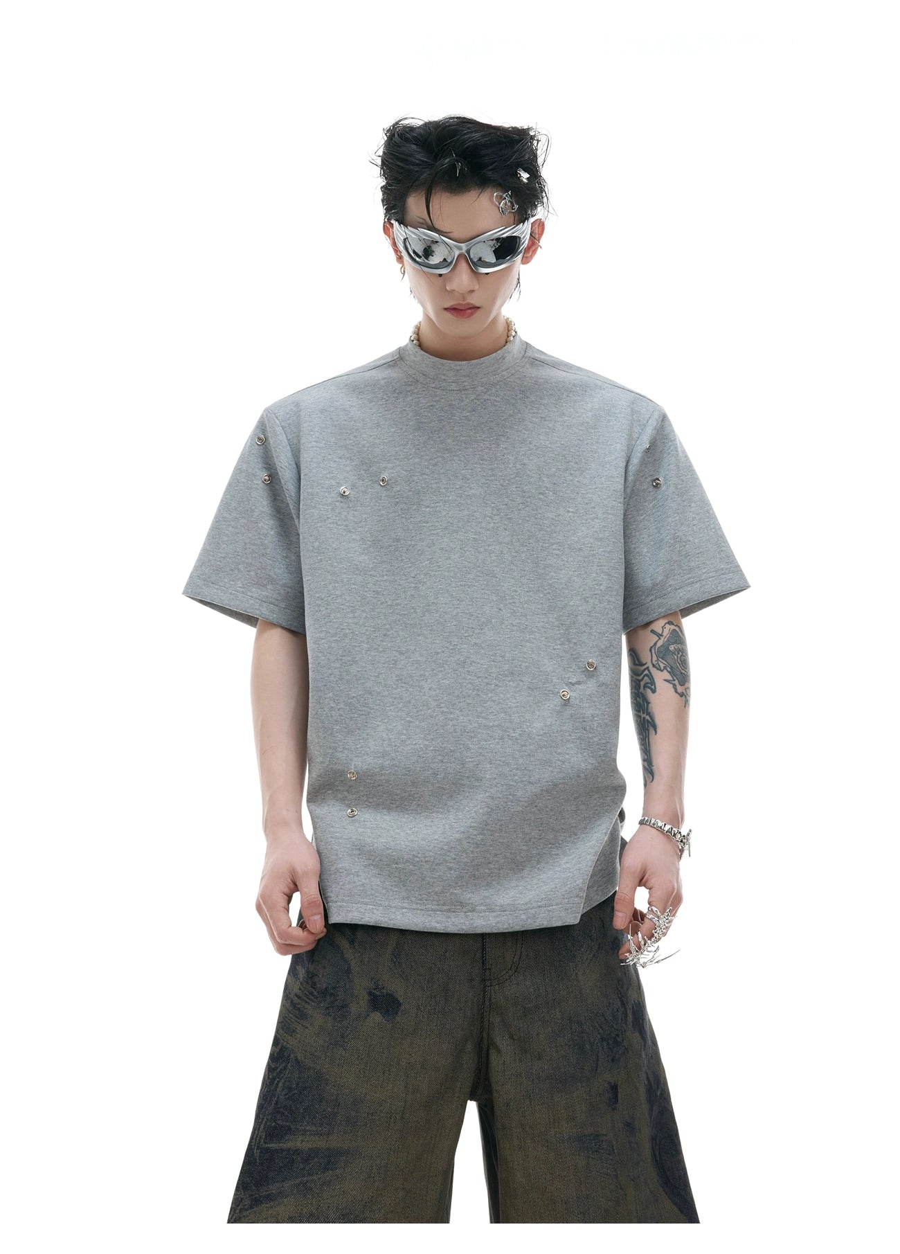 【25s Jun.】Deconstructed Pleated Shoulder Tee