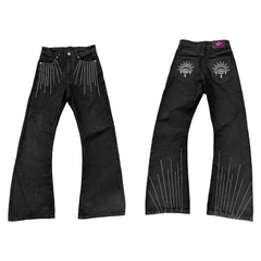 14 oz Washed Black Scimitar Jeans