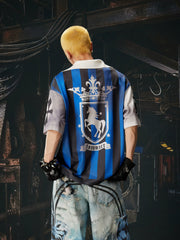 Blue Black Stripe Jersey Tee