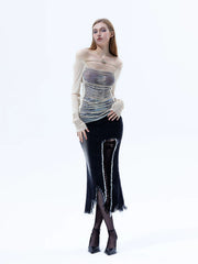 【26s Mar.】Y2K Striped Mesh Long Sleeve Tee