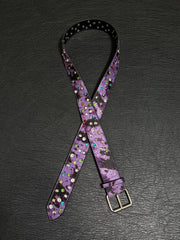 Vintage Purple Leopard Gem Belt