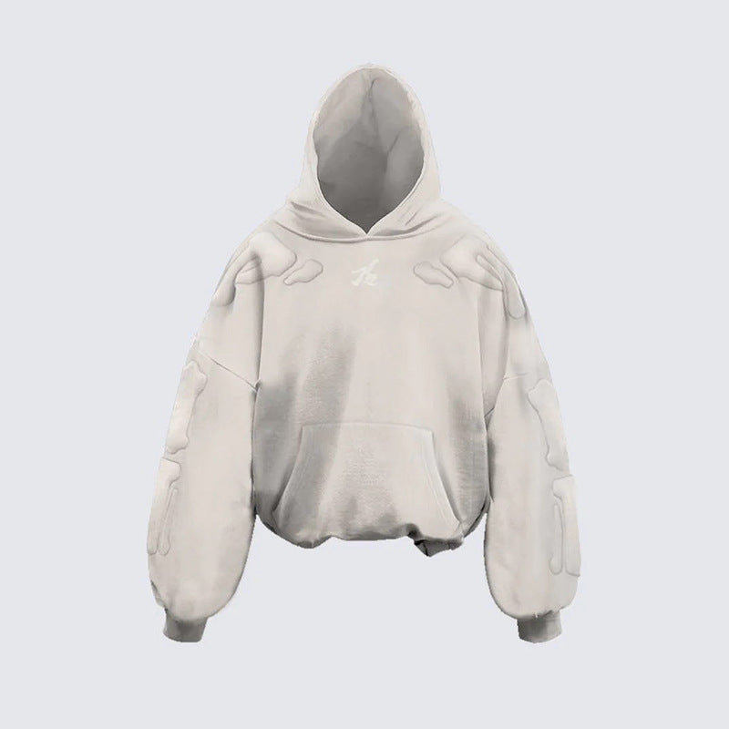 【25s Jul.】Skeleton 3D Embroidered Hoodie