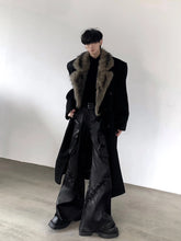 【25s Nov.】Retro Wool Large Fur Collar Long Coat