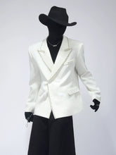 【26s Apr.】Crystal Embellished Padded Shoulder Blazer