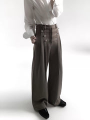 Napoleon Button Detail Trousers