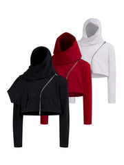 【25s Aug.】Deconstructed Asymmetrical Zip-Up Hoodie