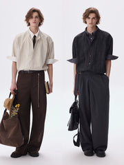Layered Business Short Sleeve Shirt
