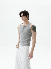 【25s Aug.】Minimalist Solid Color Crew Neck Tank Top