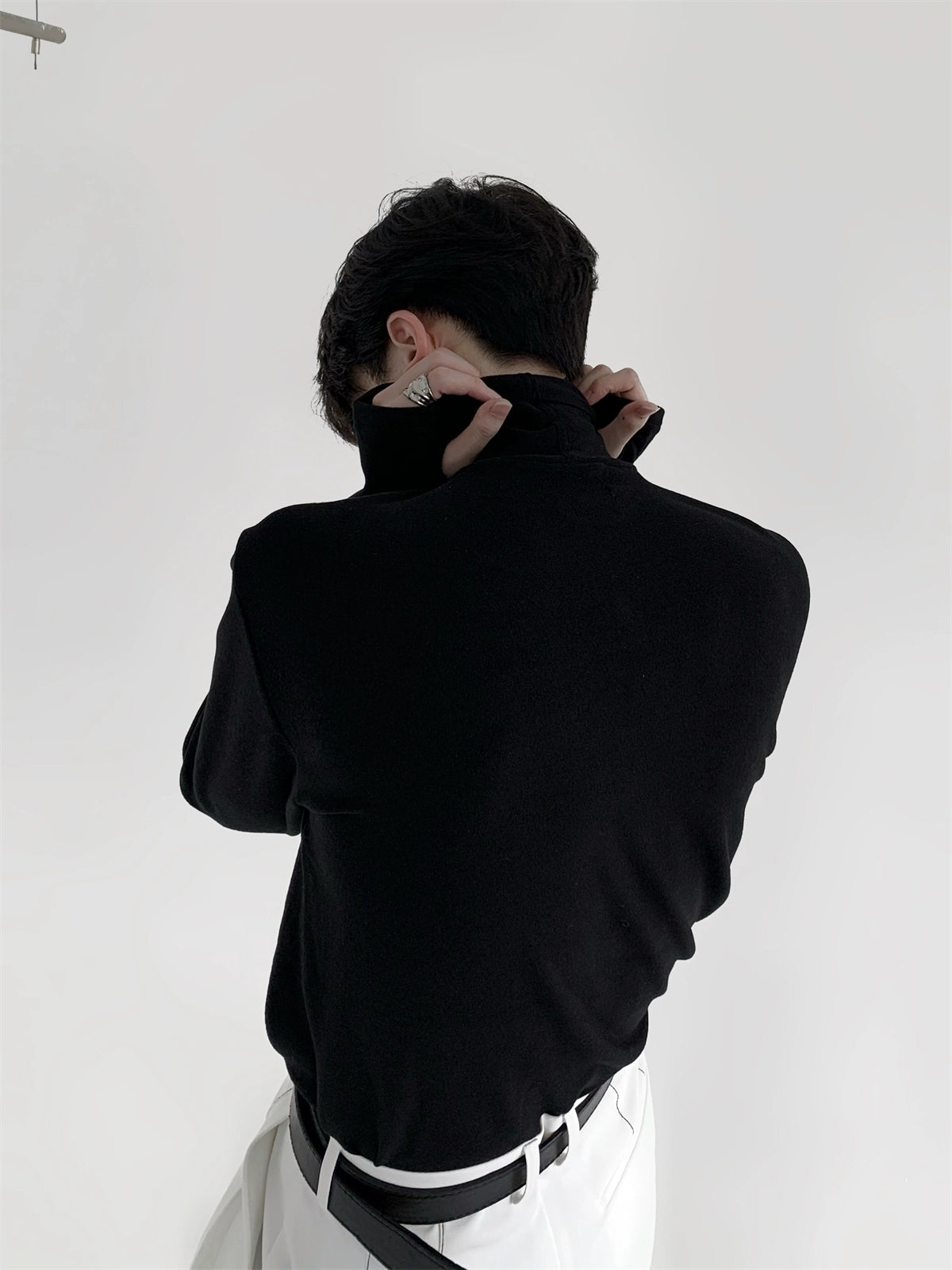 【25s Jul.】Simple High Collar Soft Bottoming Shirt