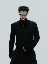 【25s Nov.】High-neck Deconstructed Base Layer High-elastic Metallic T-shirt