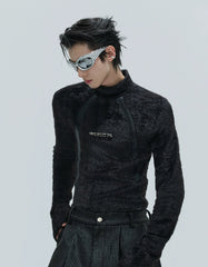 【25s Nov.】Deconstructed Faux Mink Turtleneck Bottoming Shirt