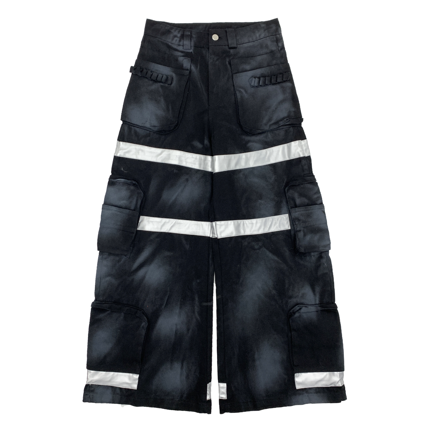 【25s Aug.】Dark Washed Patchwork Wide-Leg Jeans