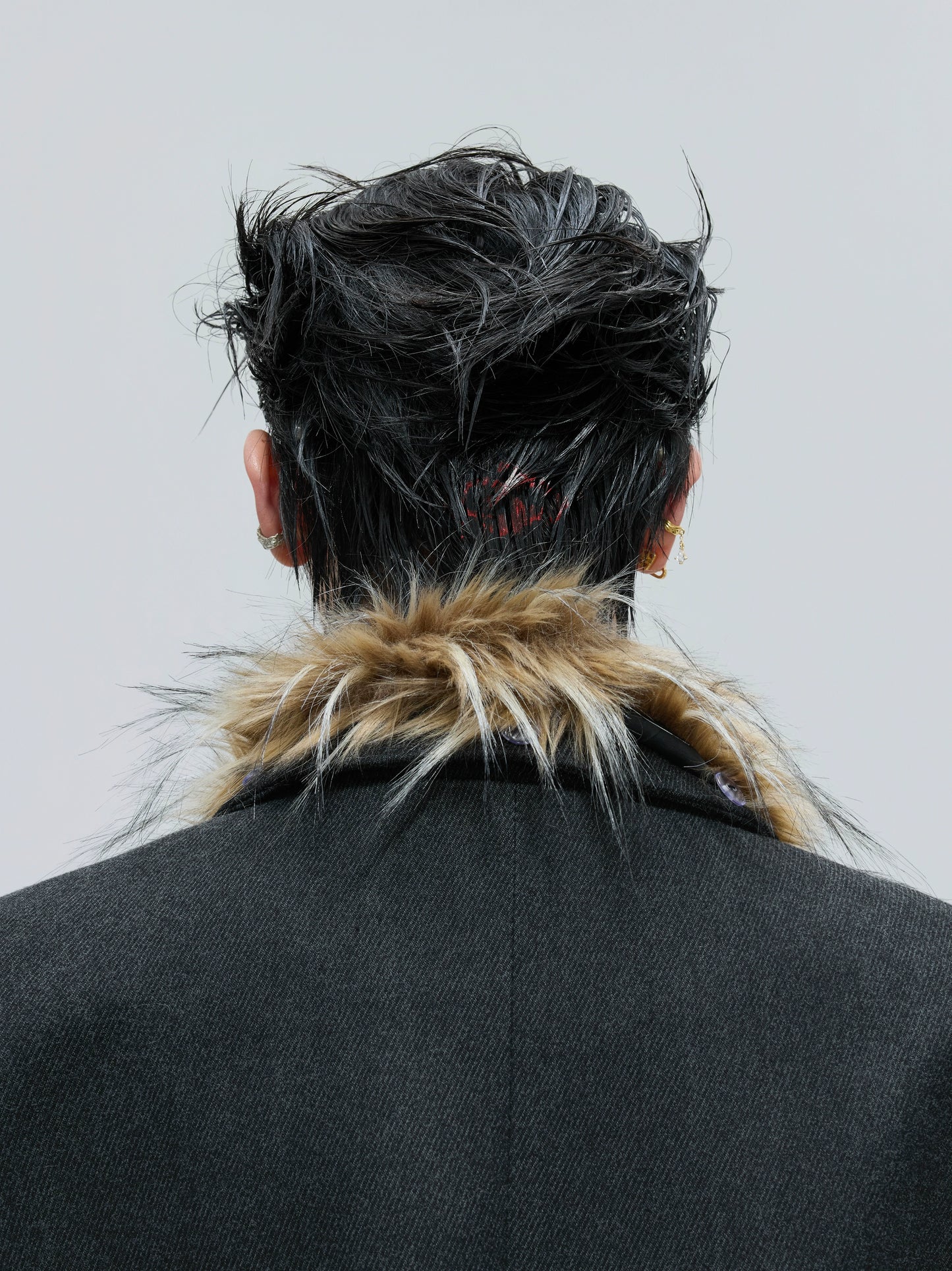 【25s Nov.】Elegant Detachable Fur Collar Wool Suit/Trousers