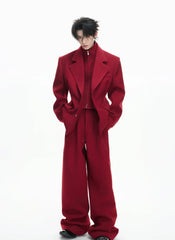 【26s Jan.】Layered Silhouette Tailored Suit Set