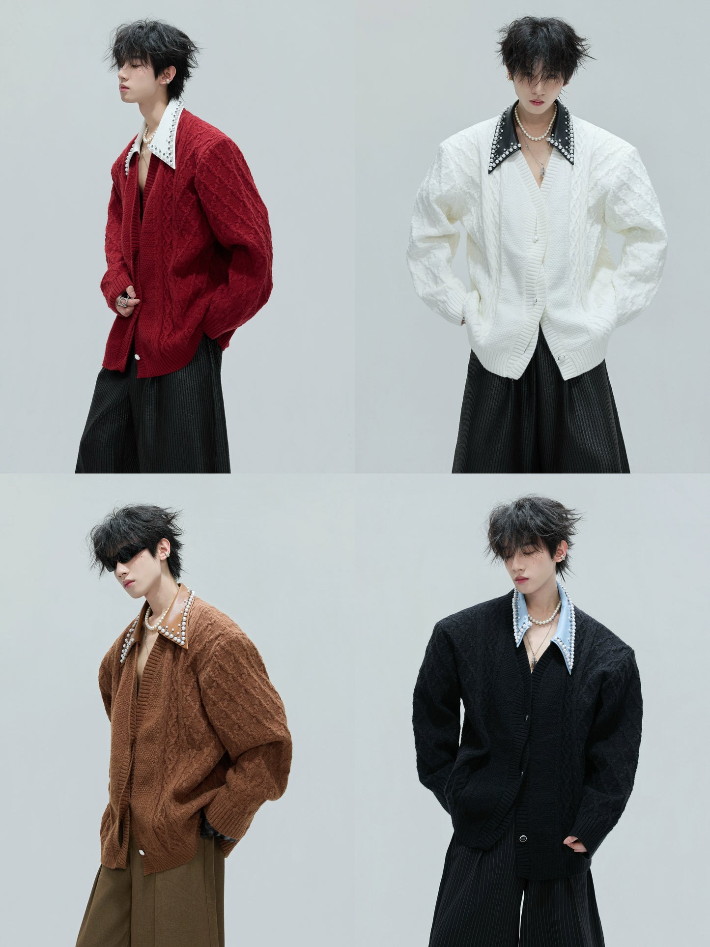 【25s Nov.】Elegant and Luxurious Vintage Handmade Pearl Sweater