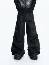 【26s Mar.】Waxed Curved Cargo Denim Pants