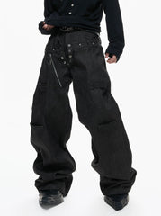 【26s Apr.】Raw Selvedge Double Waist Straight Denim Pants