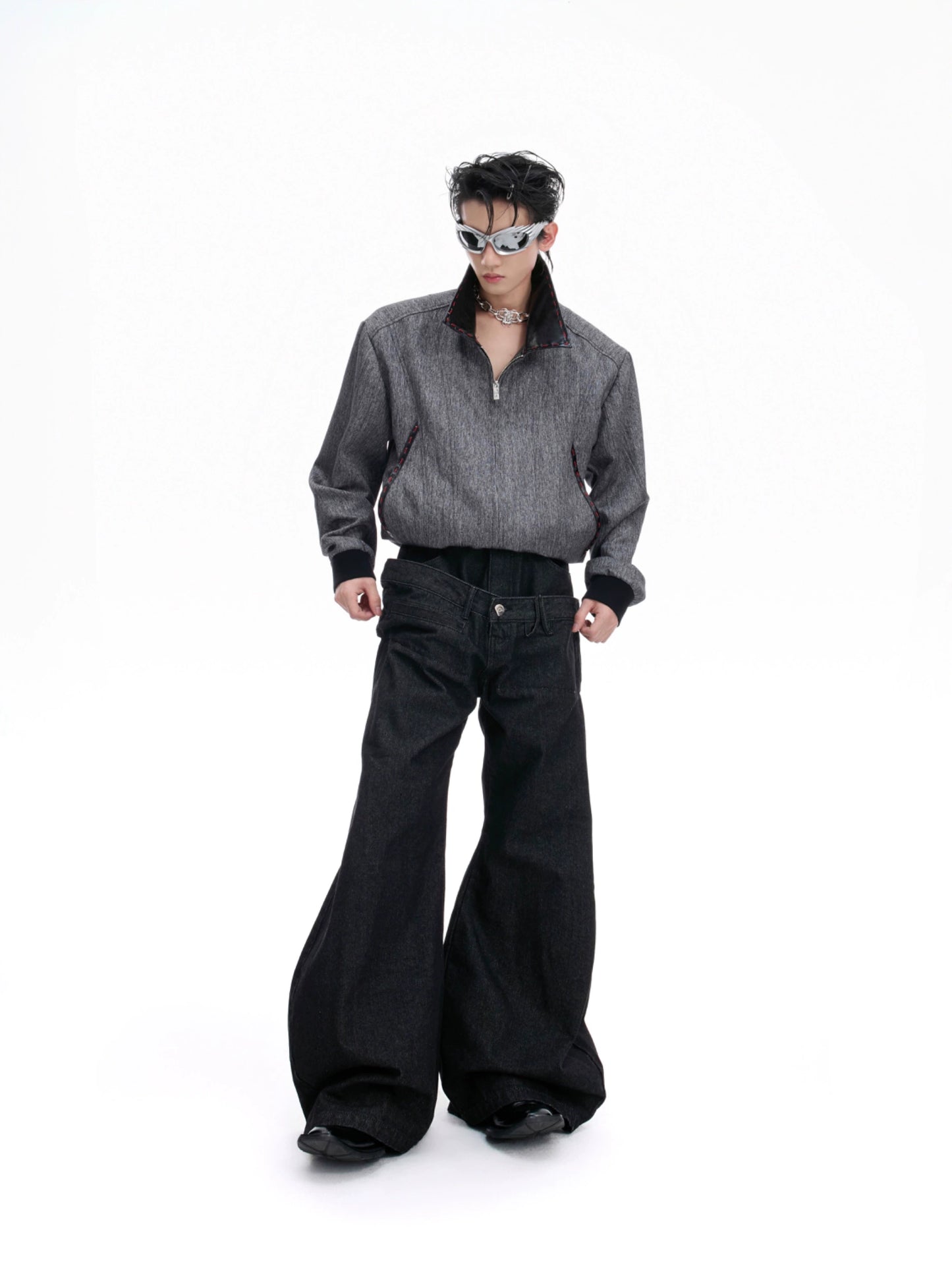 【25s Aug.】Heavyweight Double Waist Wide Leg Jeans