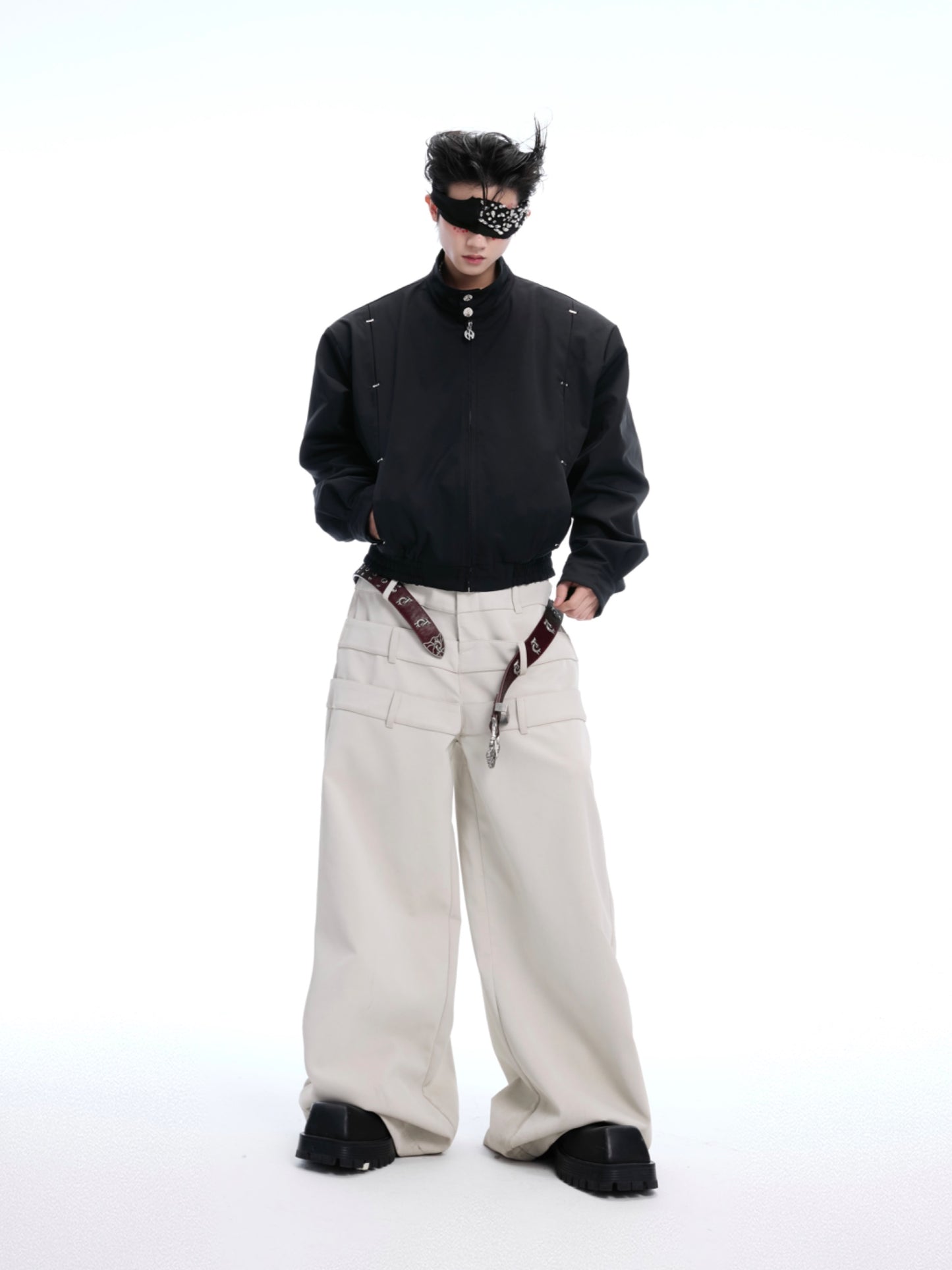 【25s Apr.】Heavy Studded Spine Harrington Jacket