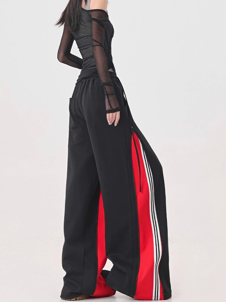 【25s Jul.】Patchwork Wide-Leg Sweatpants