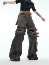 【25s Apr.】Vintage Heavy Belted Flare Denim Pants