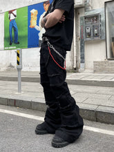 【25s Jun.】Distressed Frayed Patchwork Denim Jeans