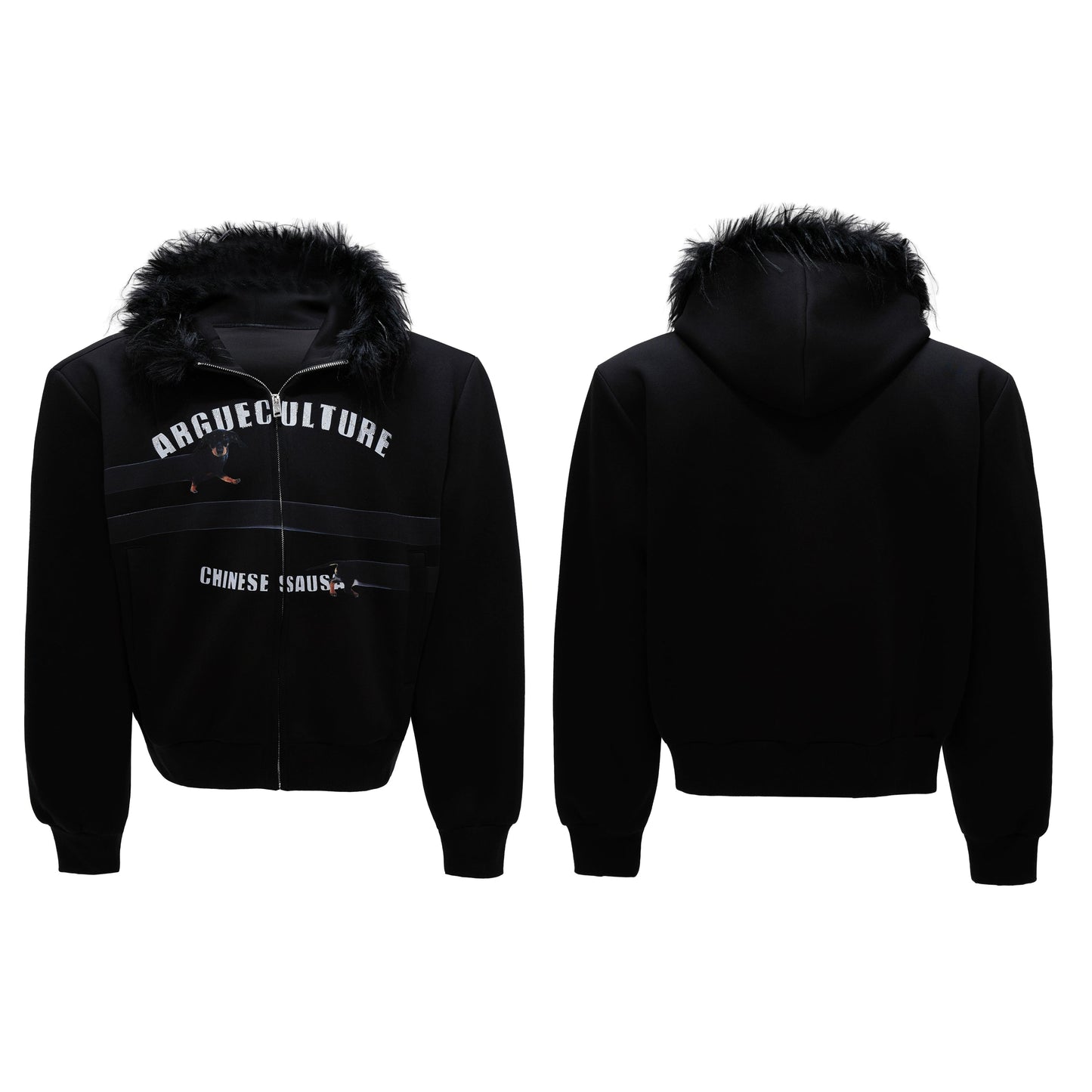 【25s Nov.】Elongated Dog* Vintage Fur Collar Hoodie