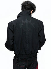 Spine Heavy Embroidered Patchwork Jacket