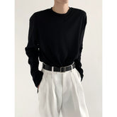 【25s Jul.】Soft Relaxed Solid Long-Sleeve
