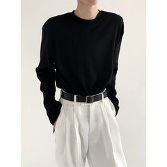 【25s Jul.】Soft Relaxed Solid Long-Sleeve