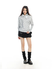 【26s Feb.】Asymmetric Printed Long-Sleeve T-Shirt