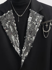 【26s Mar.】Sequin Tweed Chain Blazer