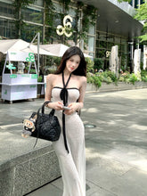 【25s Aug.】Off-Shoulder Halter Neck Dress