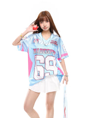 69 Number Mesh Jersey Tee