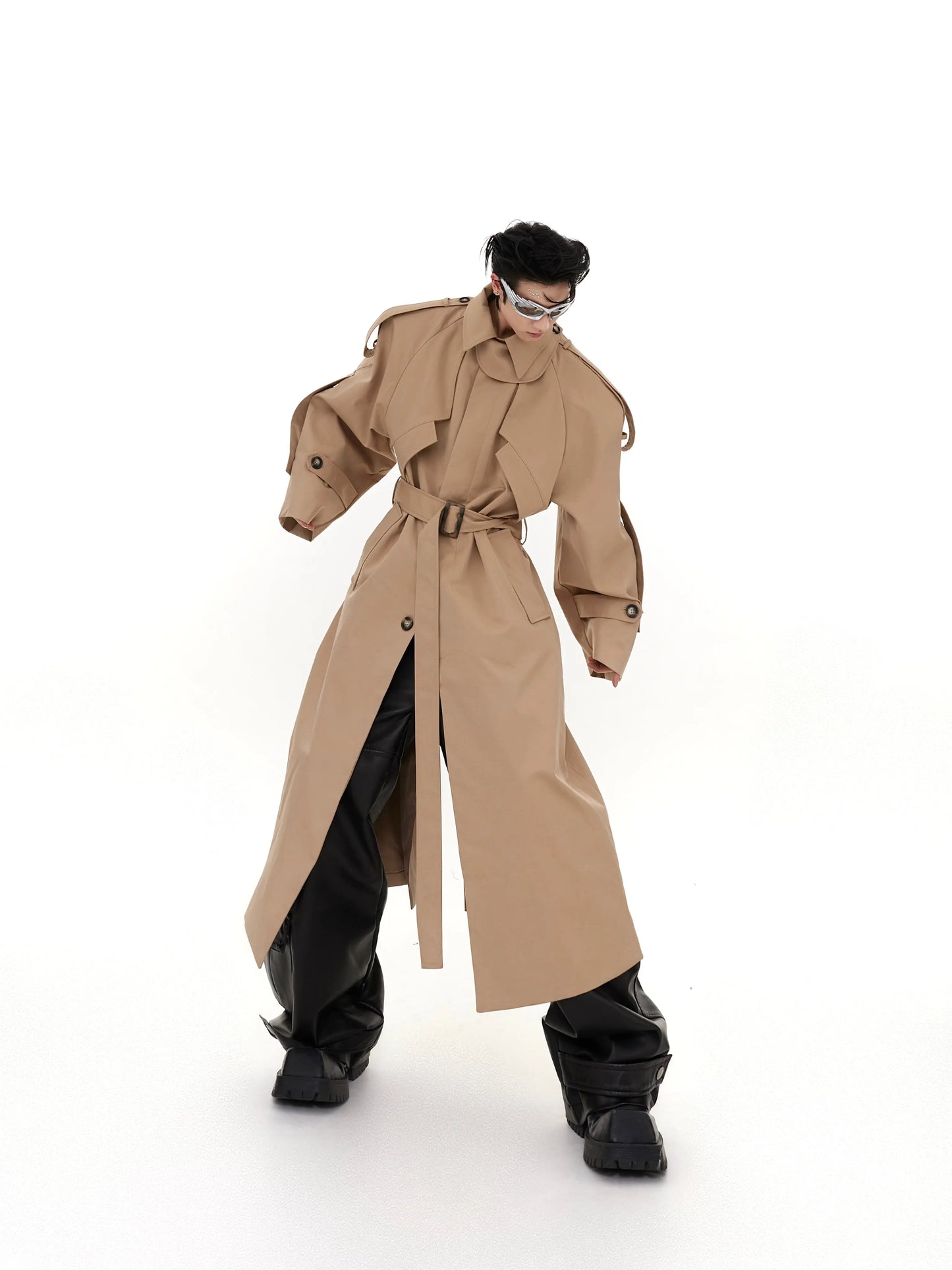 【23s August.】Turtleneck Shoulder Pad Coat ArtsKoreanMan