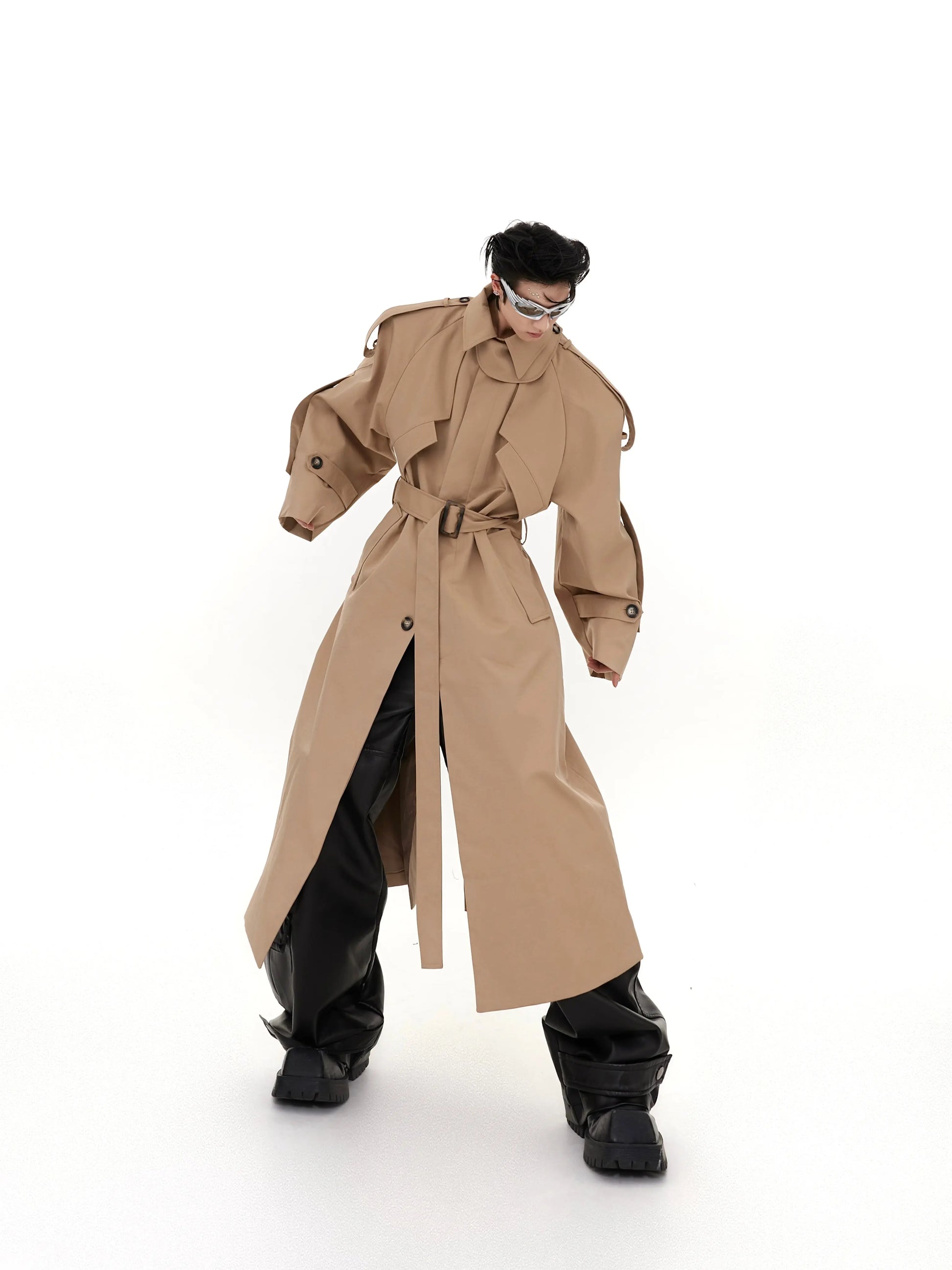 【23s August.】Turtleneck Shoulder Pad Coat ArtsKoreanMan