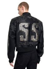 【25s Sep.】Handmade Embroidered Moto PU Leather Jacket