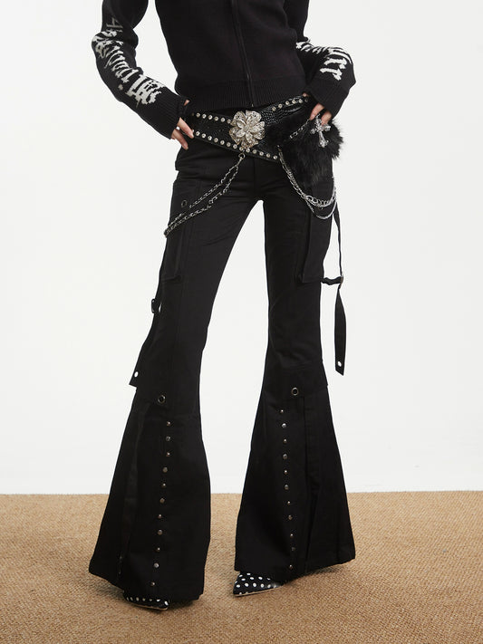 【25s Oct.】Vintage Rivet Line Pocket Jeans