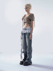 【26s Mar.】Boxing Patchwork Wide Denim