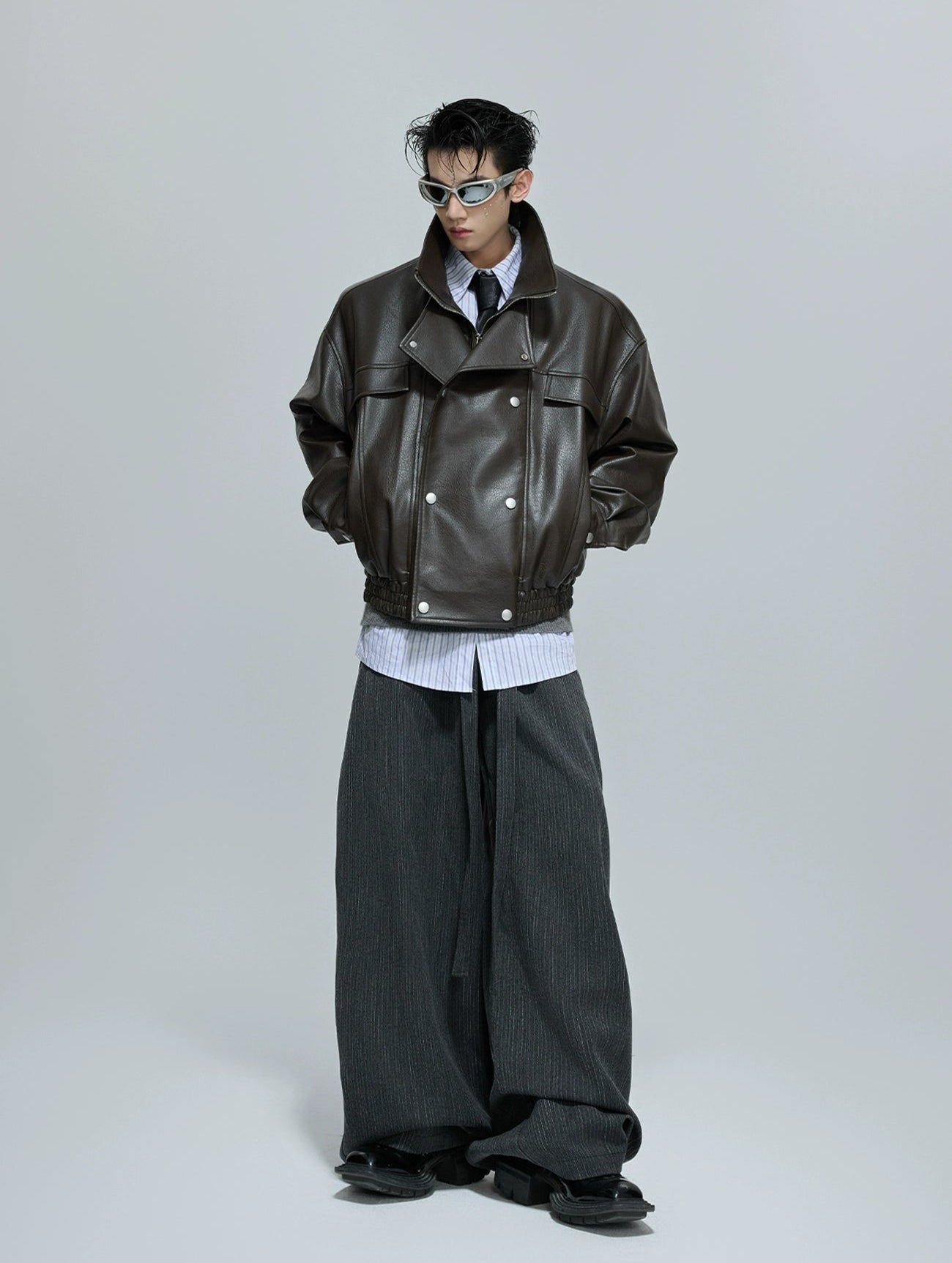 【25s Oct.】Luxurious Wild Lapel Leather Jacket